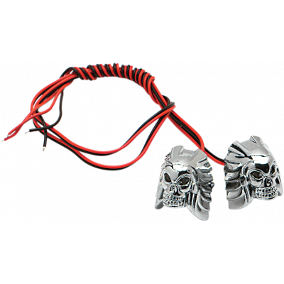 Tornillos con LED para fijación de matrícula en forma de calavera K+S TECHNOLOGIES 25-9140