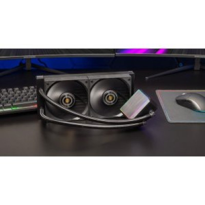 SISTEMA DE REFRIGERACION LIQUIDA MARS GAMING MLPROII240 2X120mm 450W TDP PANTALLA LCD NEGRO