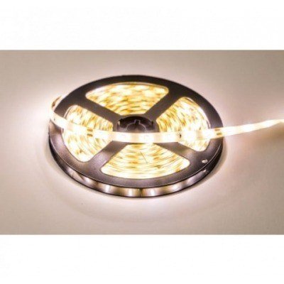 TIRA LED 5M LUZ CALIDA 4,8W/M IP65 12V