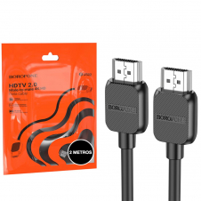 Borofone Bus02 Cable Hdmi 2.0 4k 2 Metros Negro