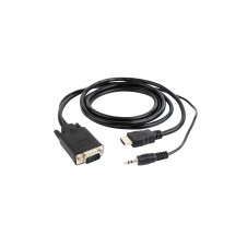 Gembird A-HDMI-VGA-03-6 adaptador de cable de v?deo 1,8 m HDMI tipo A (Estándar) VGA (D-Sub) + 3,5mm Negro