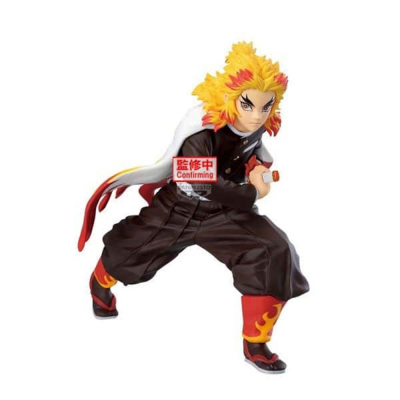 Figura banpresto demon slayer kimetsu no yaiba maximatic kyojuro rengoku 16cm