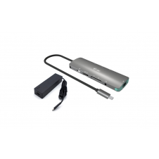 i-tec USB-C Metal Nano Docking Station 4K HDMI LAN with Power Delivery 100W + Universal Charger 100W