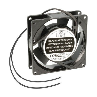 Ventilador 230Vac 92x92x25mm 15W 2 Cables Friccion