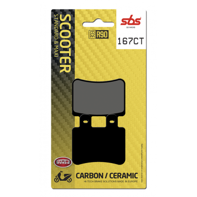 CT Scooter Carbon Tech Organic Brake Pads SBS 167CT
