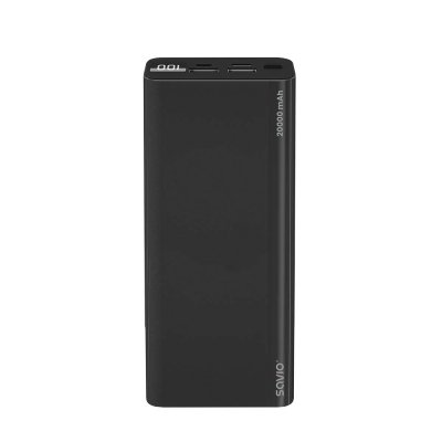 power bank BA-05 20000 mAh czarny Polímero de litio Negro