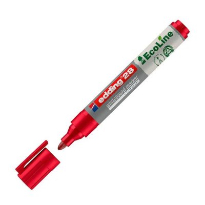 EDDING Marcador para pizarra blanca ecoline 28 punta redonda 1,5-3mm rojo