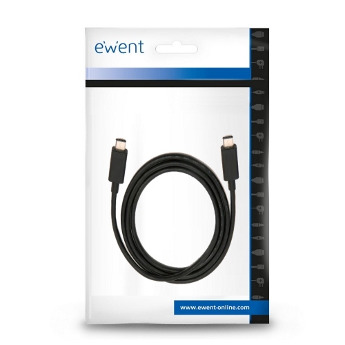 Ewent - EC1045 cable USB 1 m USB 3.2 Gen 2 (3.1 Gen 2) USB C Negro