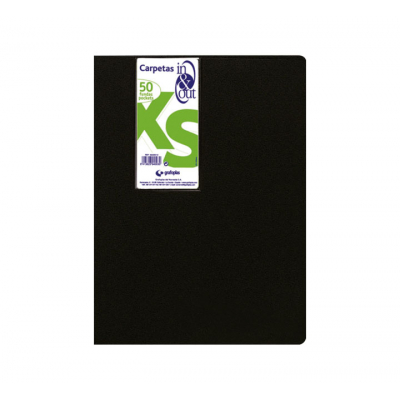 CARPETA 50FUND. GRAFOPLAS IN&OUT XS 39455010 NEGRO