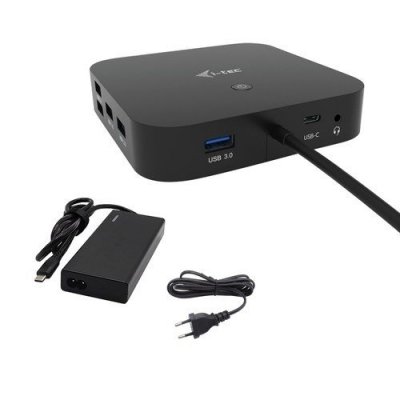 i-tec USB Type-C - 65 W - 2 Pantallas admitidas - 4K - 3840x2160 - 2xUSB 2.0 - 3xUSB 3.0 - 3xUSB Tipo-C - 1xRJ45 - 1xHDMI - 1xDP