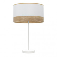 Sobremesa Alto Olga 1xe27 Blanco/blanco-mad.clara 62x30x30 Cm