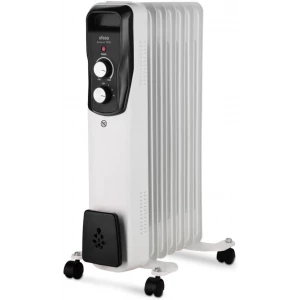Radiador de aceite Ufesa Antares 1500, 1.500 W, 7 elementos, termostato regulable, blanco