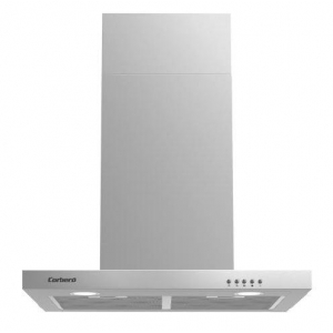 Campana decorativa de pared horizontal Corbero VOSTOK660X, t-invertida, 60 cm, 648 m3/h, clase A, 3 velocidades, 71dB, filtro aluminio, 2 luces LED, acero inox