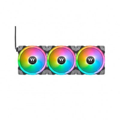Ventilador 140x140 thermaltake swafan ex14 pack 3uds - 2000rpm - pwm - argb