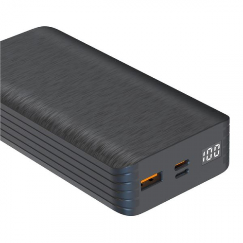 XO PR144 Powerbank 20000MAH - USB + Tipo C - Pantalla LCD - Carga Rapida - Color Negro