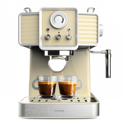 CAFETERA EXPRESS CECOTEC 01629 POWER ESPRESSO 20 TRADIZIONALE LIGHT YELLOW 20BAR.1350W