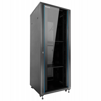 Armario rack de suelo 19 pulgadas phasak pro 32u negro 600x600 montado pho 6632