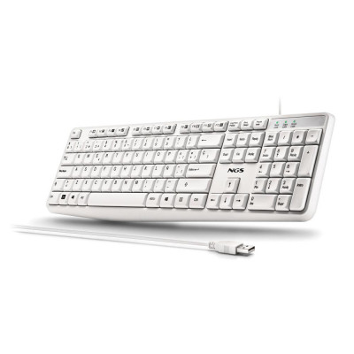 TECLADO HERITAGE BLANCO USB NGS