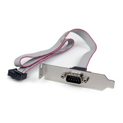 Adaptador de 0.4m Header Cabezal Bracket Serie Serial DB9 RS232 a IDC 10 Pines Placa Base Perfil Bajo