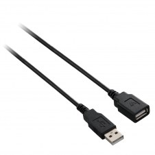 V7 Cable de extensión usb 2.0 tipo-a macho a usb tipo-a hembra 1.8m negro