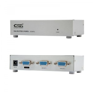 Nanocable Vga Duplicador Para 2 Monitores Con Alimentacion