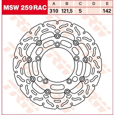 Discos de freno RAC TRW MSW259RAC