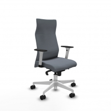 Piqueras y Crespo Albacete direcci?n sincro bali gris brazos 1D blancos base blanca ruedas 65 nailon