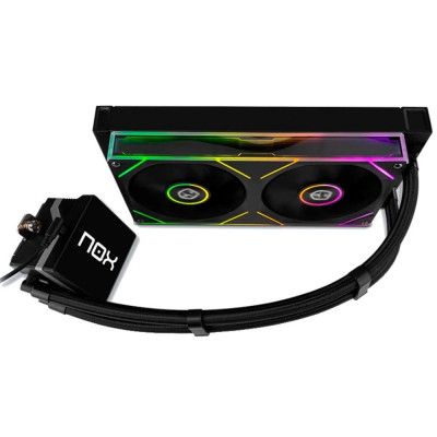 Kit refrigeracion liquida nox hummer rl m - 240 lcd argb 2x 120mm negro