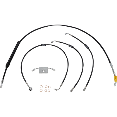 Kit líneas de freno/cables de manillar estándar en vinilo negro LA CHOPPERS LA-8157KT-13B