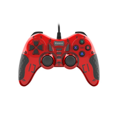GENESIS MANGAN 200 Rojo USB 2.0 Gamepad Analógico/Digital PC