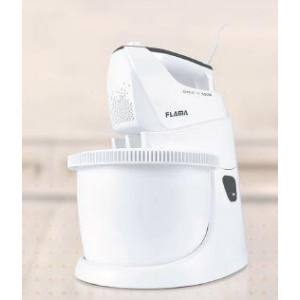 Batidora amasadora Flama 1416FL, 550W, 5 velocidades + turbo, capacidad 3 litros, bol giratorio, blanco