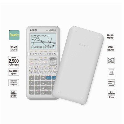 Casio Calculadora Grafica Blanca 8 Lineas Y 21 Digitos Fx-9860giii