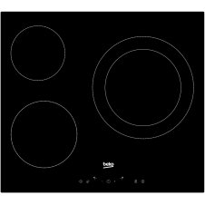 Beko HIC63402T hobs Negro Integrado Cerámico 3 zona(s)