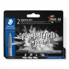 Staedtler Pigment Arts Intensiv Pen rotulador Negro 2 pieza(s)