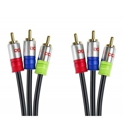 Cable RCA 3 Machos a 3 RCA Machos HQ 2m