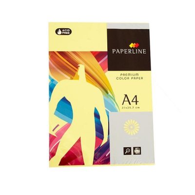 FABRISA Paq.500h papel color 80g A4 amarillo