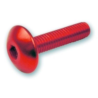 Kit 6 tornillos allen c/alomada M5x20. Rojo JY-HWSA-M5X20MM-RED