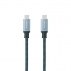 Cable Usb 3.1 Nanocable 10.01.4102-Comb/ Usb Tipo-C Macho - Usb Tipo-C Macho/ 2M/ Gris Y Negro
