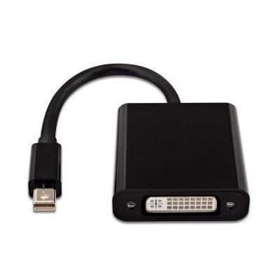Adattatore video nero da Mini DisplayPort maschio a DVI-D maschio