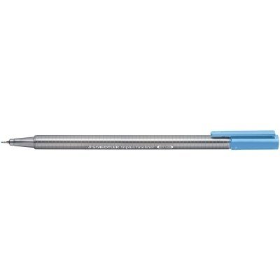 Staedtler Triplus Fineliner 334 Rotulador de Punta Fina - Trazo de 0.3mm - Tinta Base de Agua - Color Azul Cielo