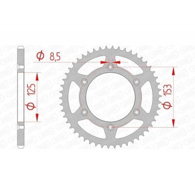 Corona AFAM acero autolimpiable 10212 - Paso 520 10212SLK+52