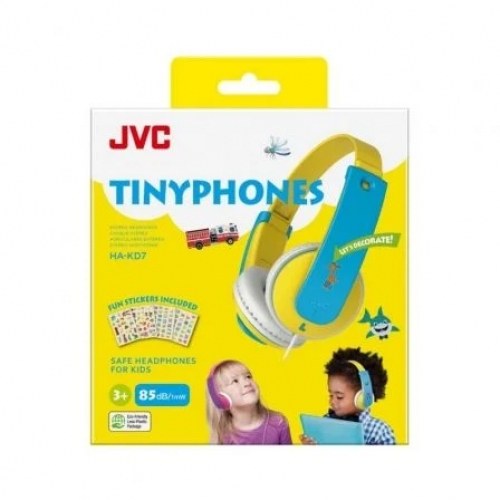 Auriculares Infantiles JVC HAKD7/ Jack 3.5/ Amarillos