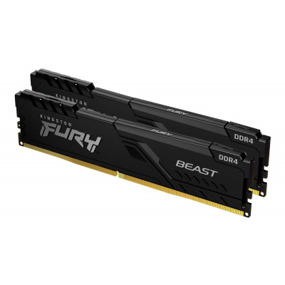 FURY Beast 32GB 3200MT/s DDR4 CL16 DIMM (Kit de 2) Black