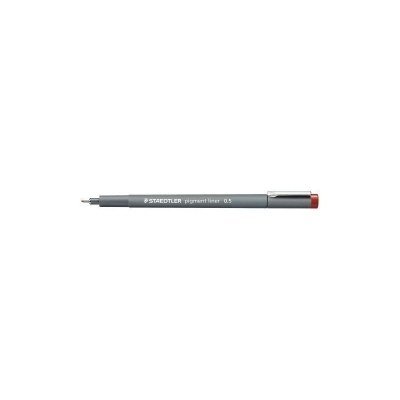 Staedtler Pigment Liner 308 Rotulador Calibrado - Trazo 0.5mm - Secado Rapido - Color Rojo