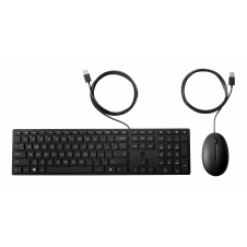 KIT HP 320MK TECLADO Y MOUSE USB NEGRO 1000DPI ERGONÓMICO
