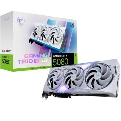 Tarjeta grafica msi rtx 5080 16g gaming trio oc white