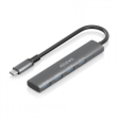 HUB AISENS USB 3.1 USB-C USB-C/M-4XTIPO A/H GRIS 15CM