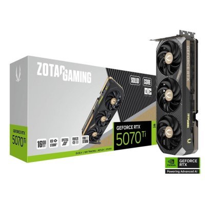 Tarjeta grafica zotac gaming 5070 ti solid core oc 16gb gddr7