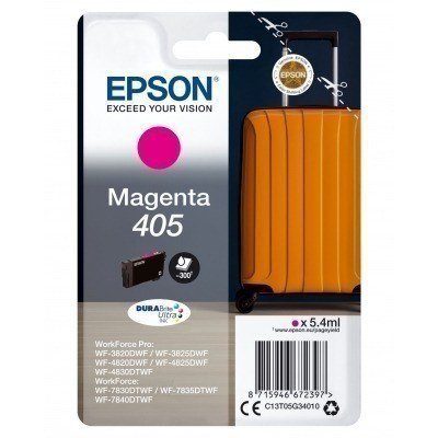 Cartucho tinta epson c13t05g34010 singlepack magenta 405 durabrite ultra ink
