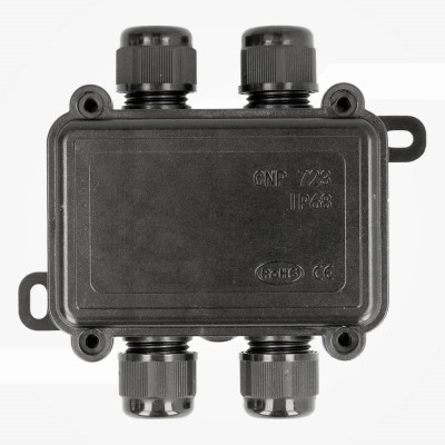 Caja para empalmes y derivaciones eléctricas IP68 4 vías